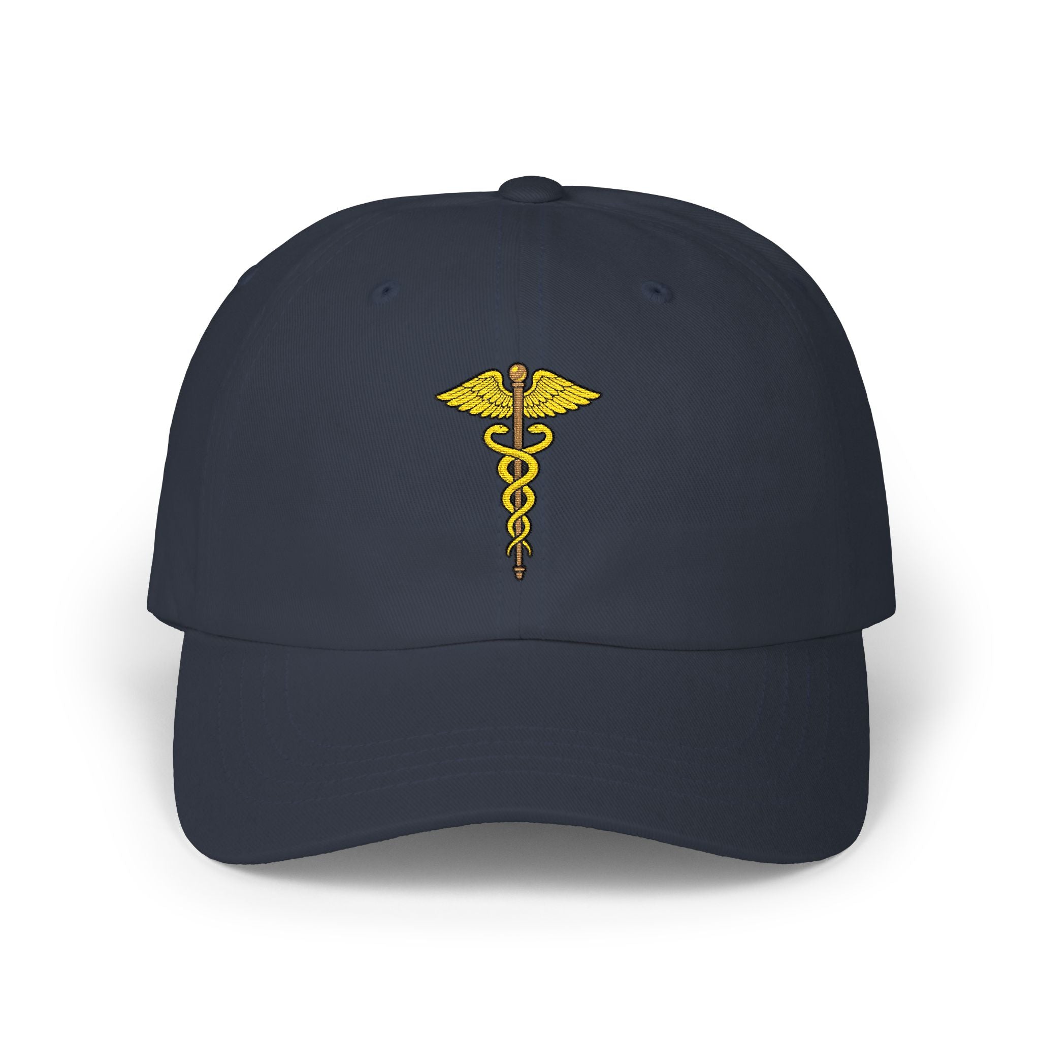 Hermes' Caduceus Staff - Embroidered Dad Cap