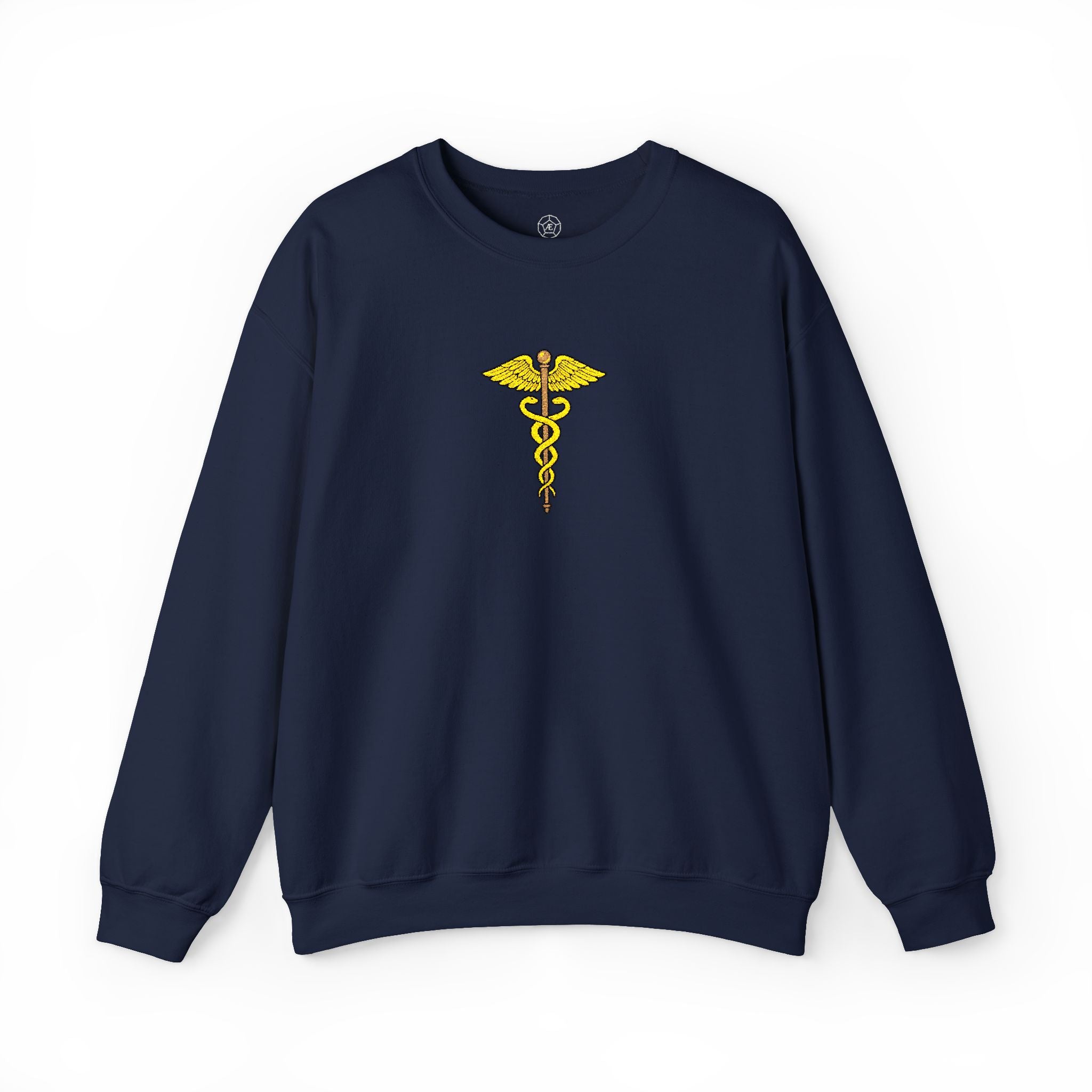 Hermes' Caduceus Staff - Embroidered Unisex Sweatshirt