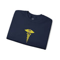 Hermes' Caduceus Staff - Embroidered Unisex Sweatshirt